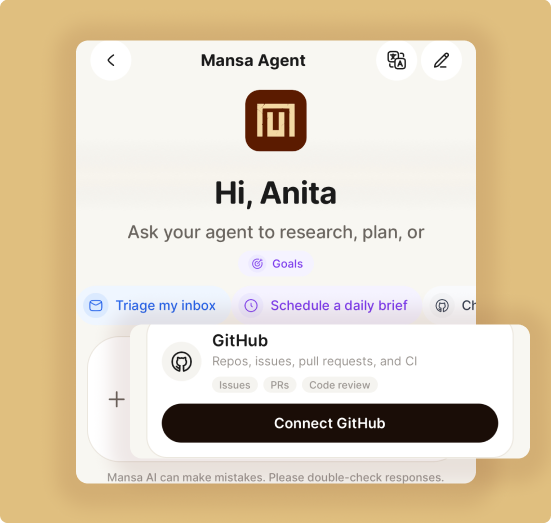 Collaborate on GitHub screen