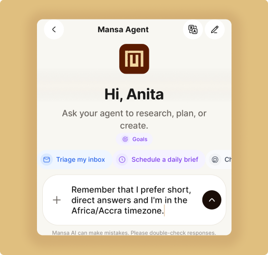 Teach your agent screen