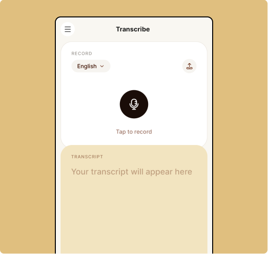 Accurate speech-to-text screen
